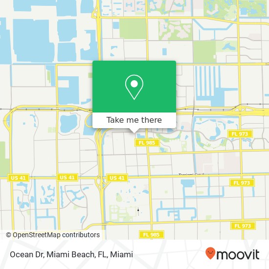 Ocean Dr, Miami Beach, FL map