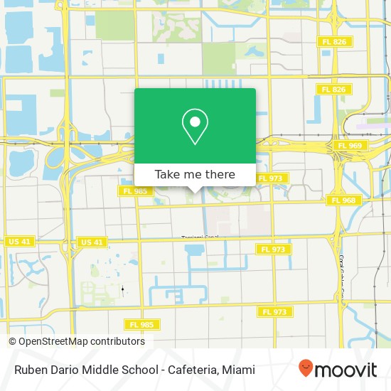 Mapa de Ruben Dario Middle School - Cafeteria