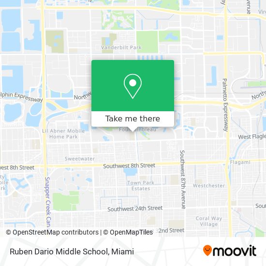 Mapa de Ruben Dario Middle School