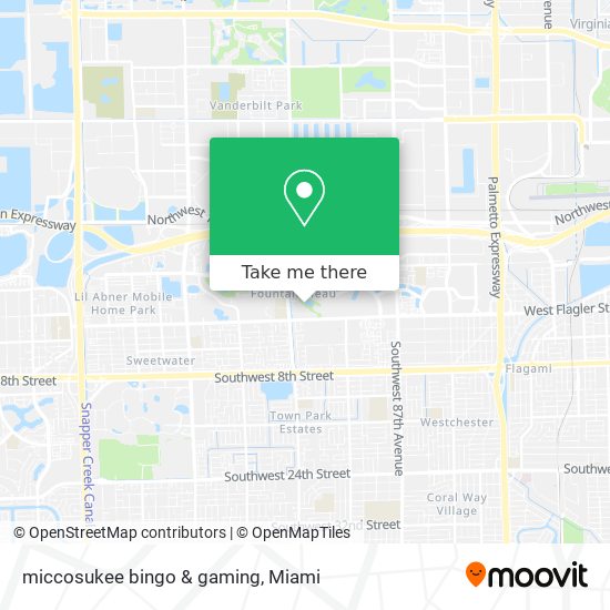 Mapa de miccosukee bingo & gaming