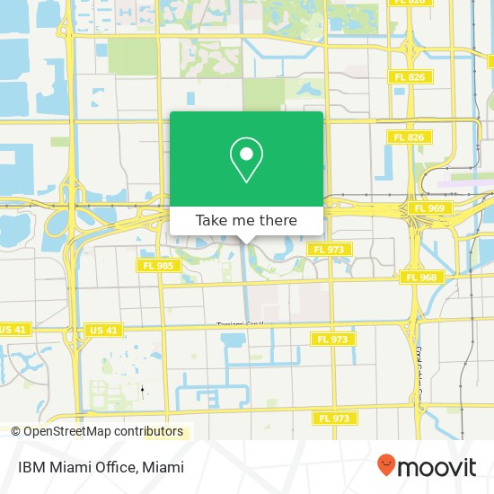 IBM Miami Office map