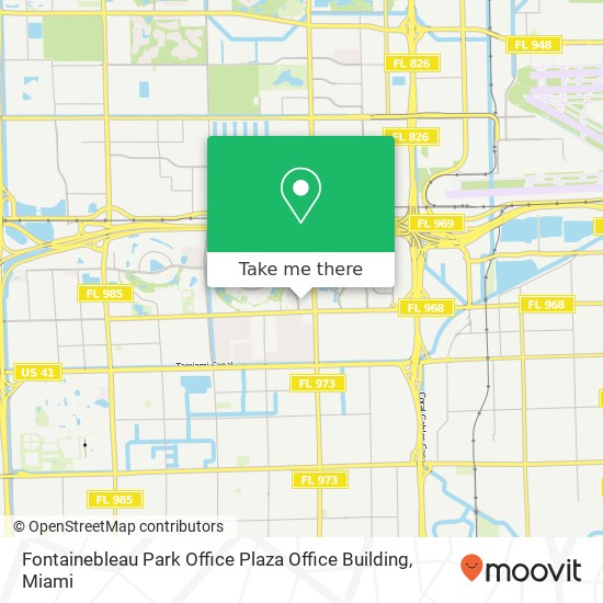 Mapa de Fontainebleau Park Office Plaza Office Building