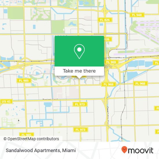 Mapa de Sandalwood Apartments