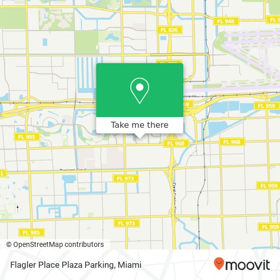Mapa de Flagler Place Plaza Parking