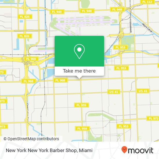 Mapa de New York New York Barber Shop