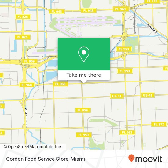 Mapa de Gordon Food Service Store