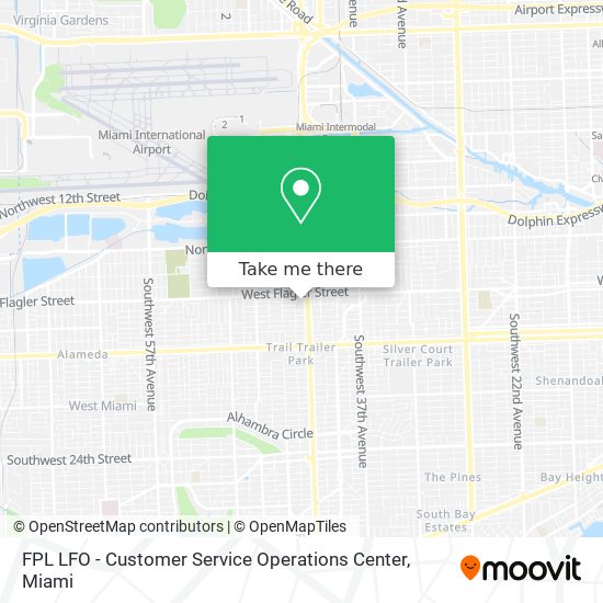 FPL LFO - Customer Service Operations Center map