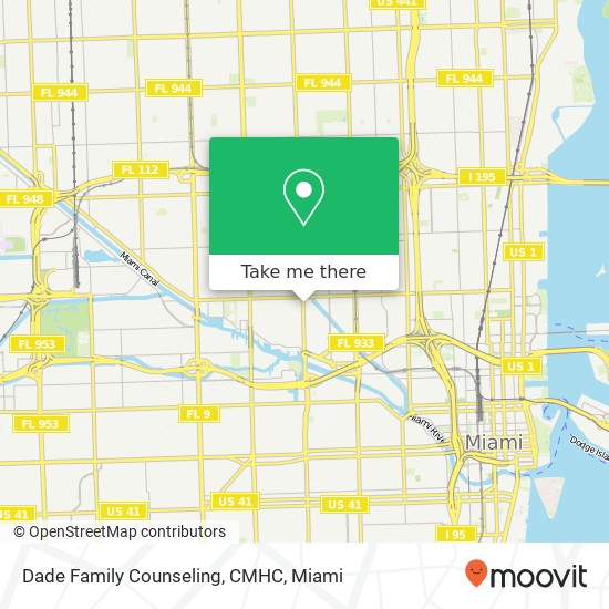 Mapa de Dade Family Counseling, CMHC