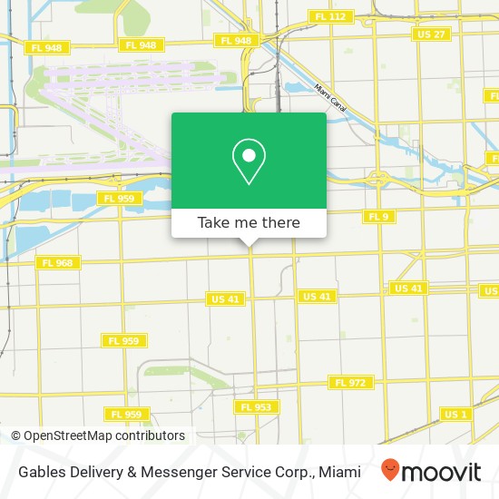 Gables Delivery & Messenger Service Corp. map