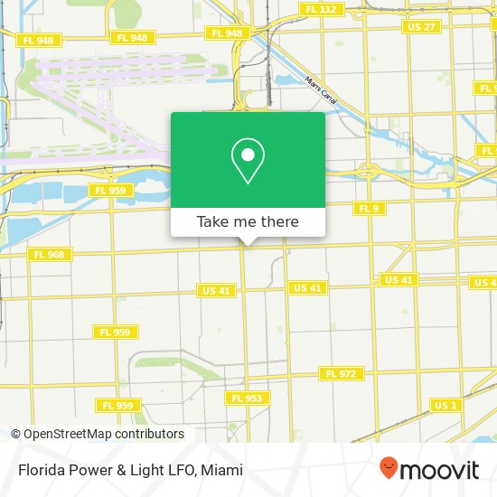 Mapa de Florida Power & Light LFO