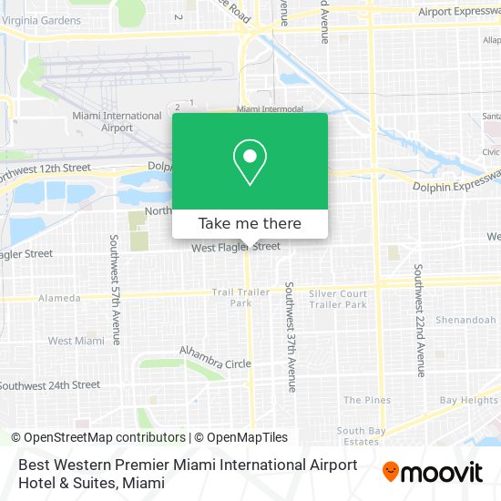Best Western Premier Miami International Airport Hotel & Suites map