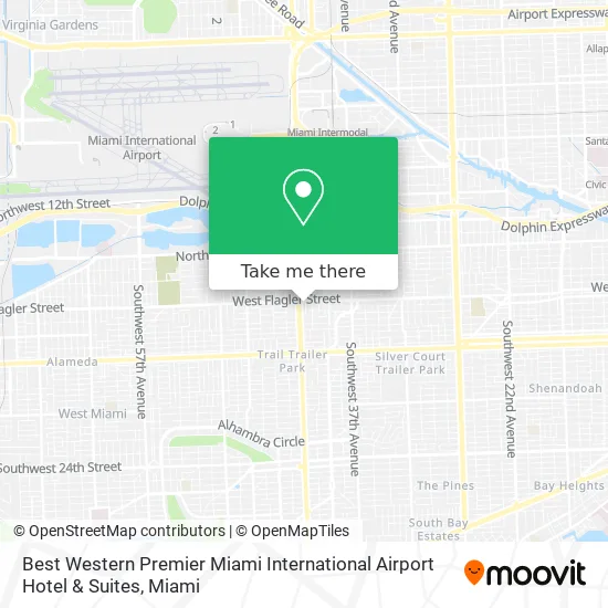 Best Western Premier Miami International Airport Hotel & Suites map