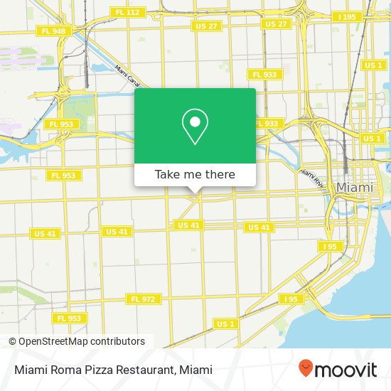 Miami Roma Pizza Restaurant map