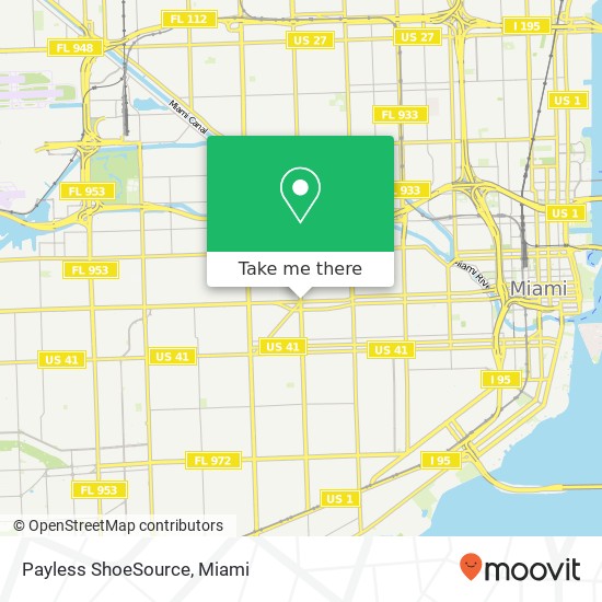 Mapa de Payless ShoeSource