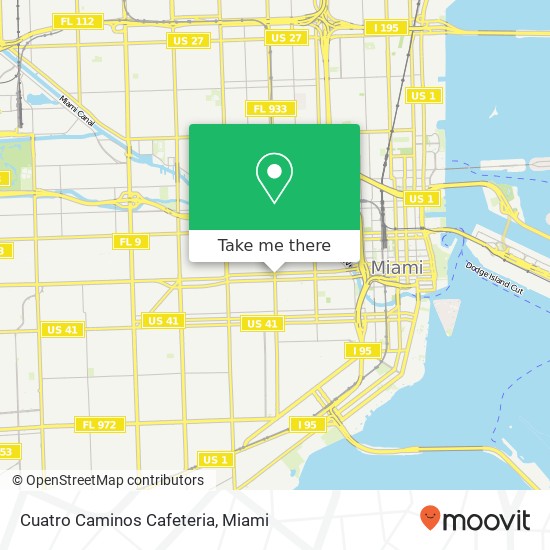 Cuatro Caminos Cafeteria map