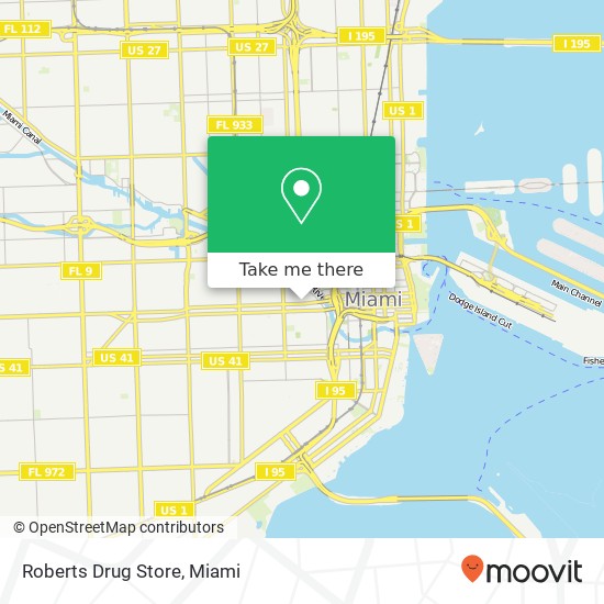 Mapa de Roberts Drug Store