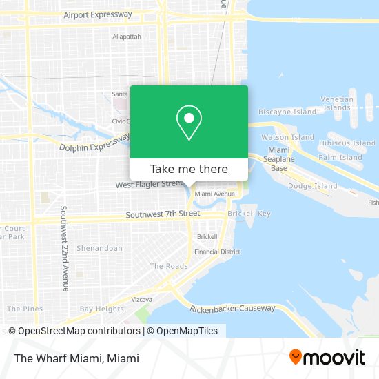 The Wharf Miami map