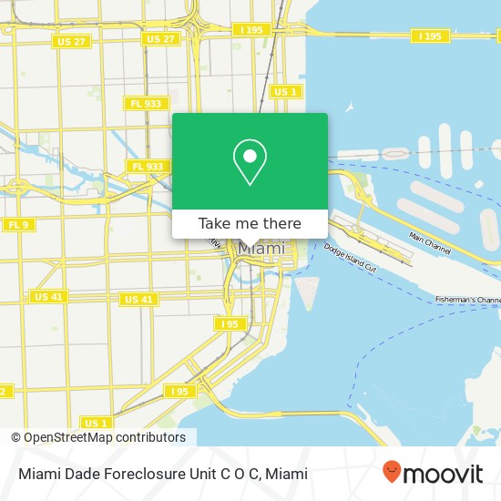 Mapa de Miami Dade Foreclosure Unit C O C