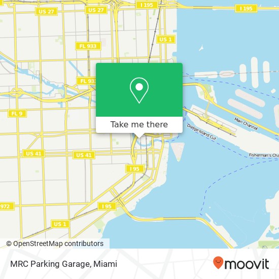 MRC Parking Garage map