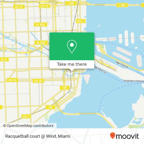Mapa de Racquetball court @ Wind