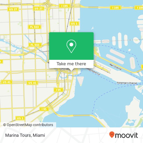 Marina Tours map