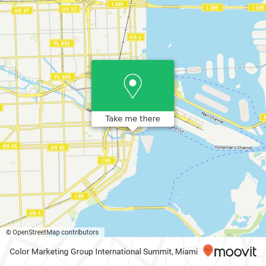 Color Marketing Group International Summit map
