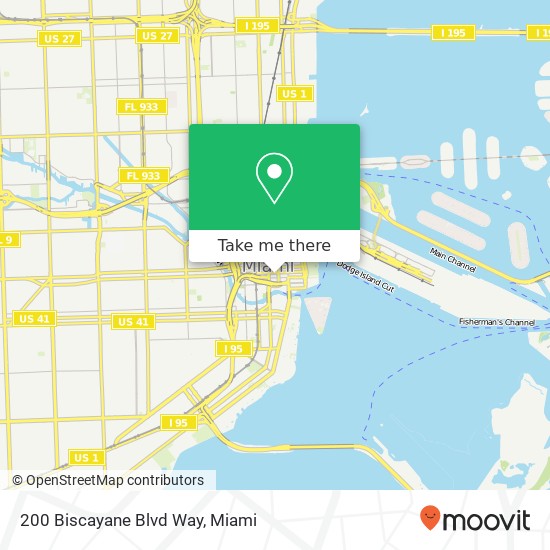 200 Biscayane Blvd Way map