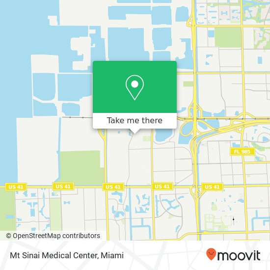 Mapa de Mt Sinai Medical Center