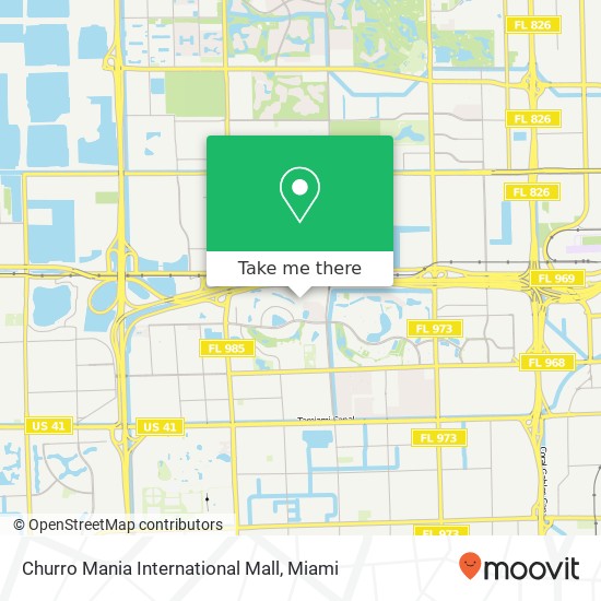 Churro Mania International Mall map