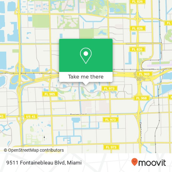 9511 Fontainebleau Blvd map