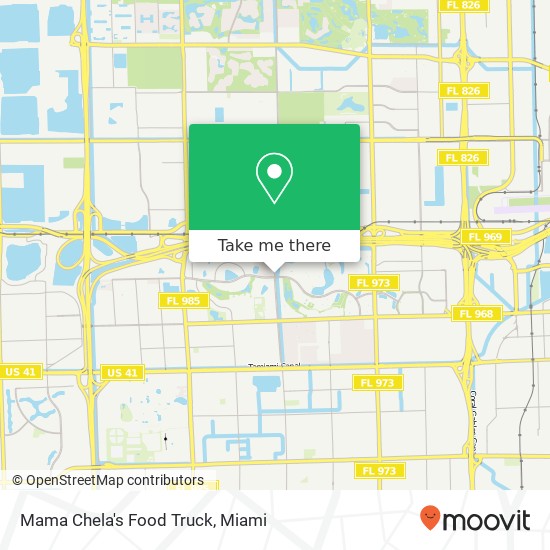 Mama Chela's Food Truck map