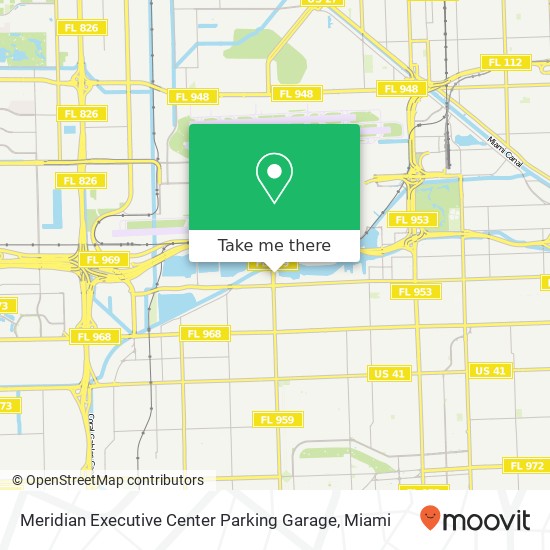 Mapa de Meridian Executive Center Parking Garage