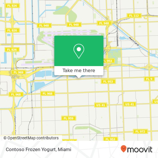 Contoso Frozen Yogurt map