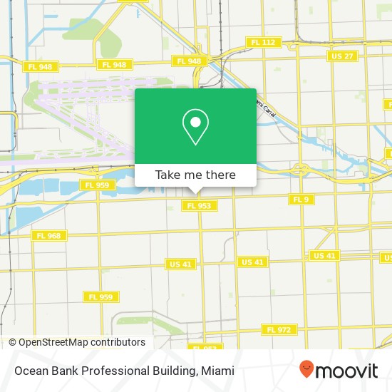 Mapa de Ocean Bank Professional Building