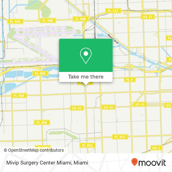 Mapa de Mivip Surgery Center Miami