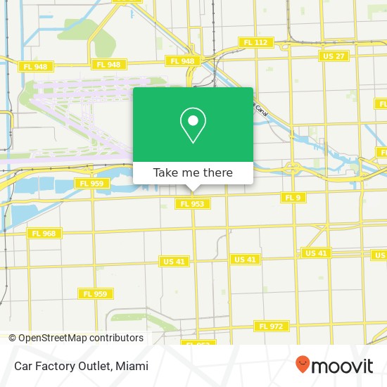 Car Factory Outlet map