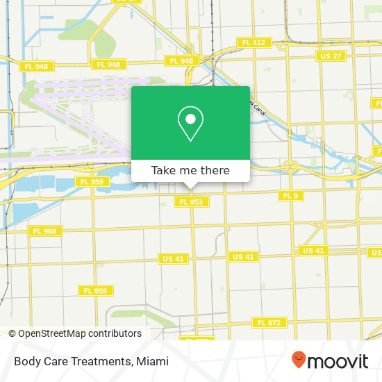 Mapa de Body Care Treatments