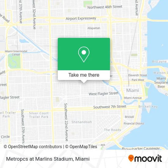 Mapa de Metropcs at Marlins Stadium