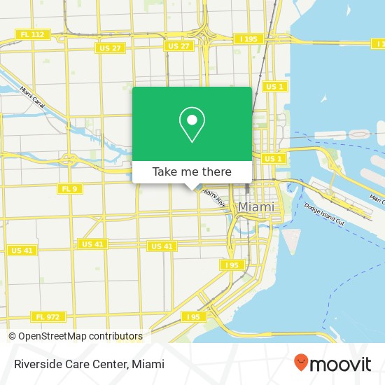 Riverside Care Center map