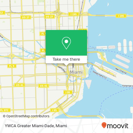 Mapa de YWCA Greater Miami-Dade