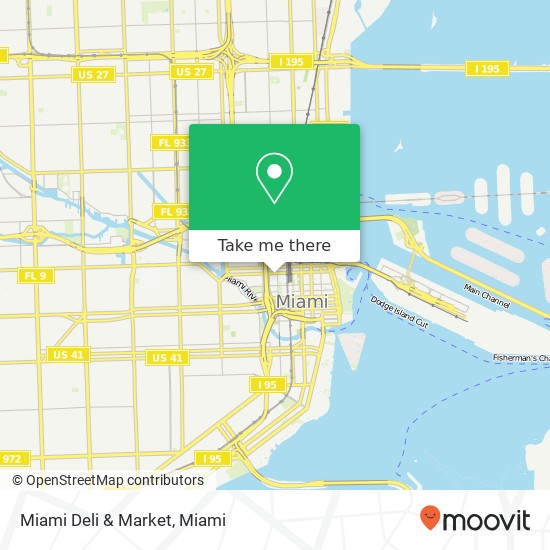 Mapa de Miami Deli & Market