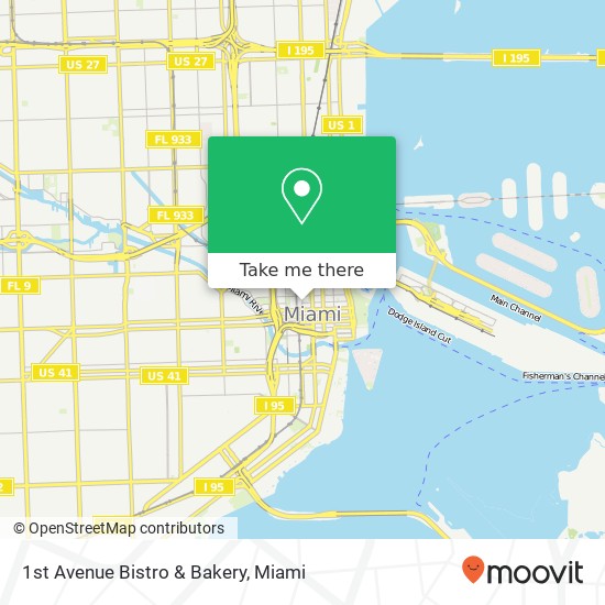 Mapa de 1st Avenue Bistro & Bakery