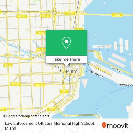 Law Enforcement Officers Memorial High School map