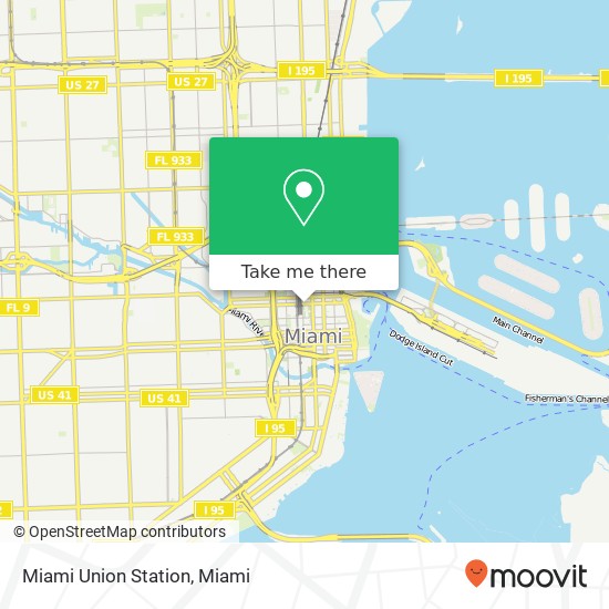Mapa de Miami Union Station