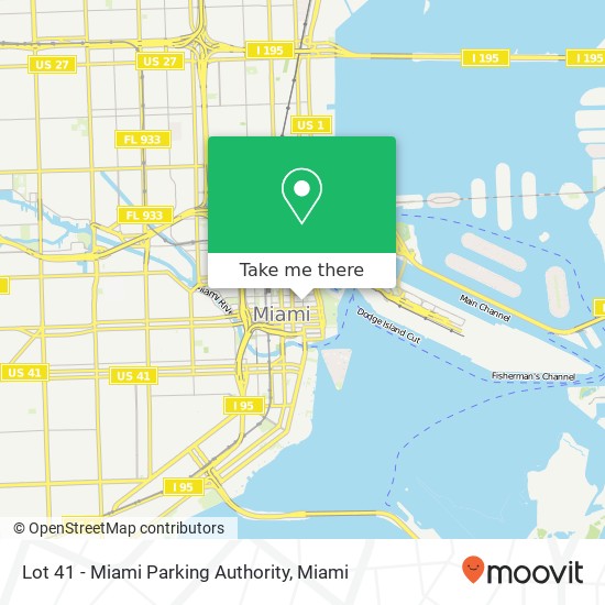 Mapa de Lot 41 - Miami Parking Authority