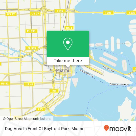 Mapa de Dog Area In Front Of Bayfront Park