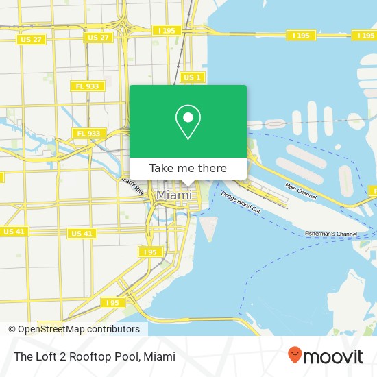 Mapa de The Loft 2 Rooftop Pool