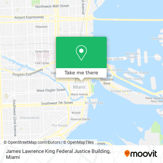 James Lawrence King Federal Justice Building map