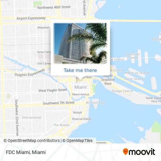 FDC Miami map