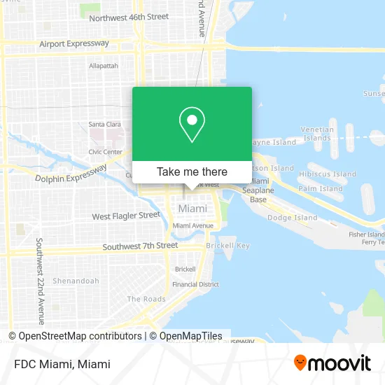 FDC Miami map